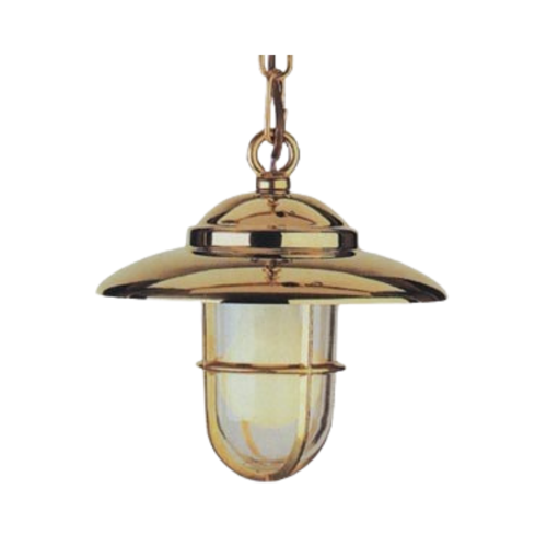 Brass Light with Ceiling Mount