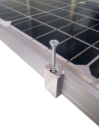 Solar Panel Mount for wooden constructions